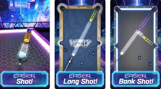 Gameplay screenshot from infinity 8 ball pool king for Android