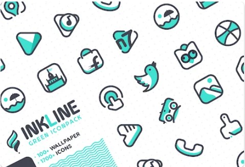 inkline groen iconpack MOD APK Android