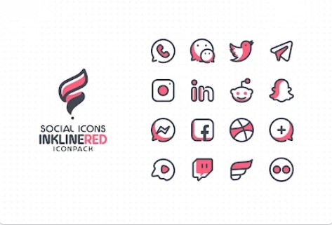 inkline red iconpack APK Android