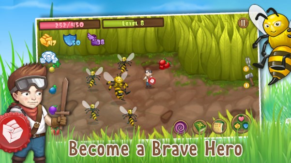 Gameplay screenshot from inside grass a little adventure gold edition for Android