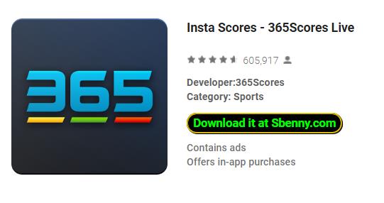 insta scores 365scores live