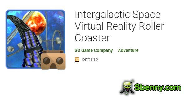 montagnes russes de réalité virtuelle de l'espace intergalactique