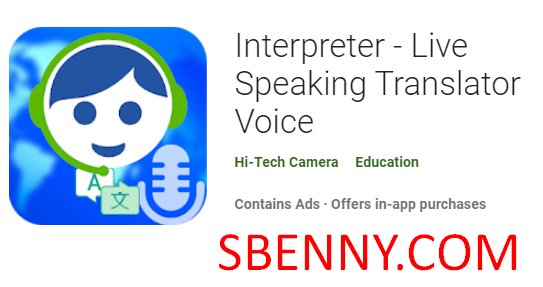 interprete live traduttore traduttore vocale