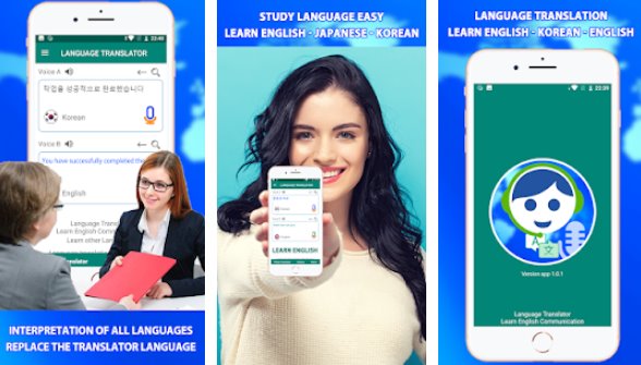 Gameplay screenshot from interpreter live speaking translator voice for Android