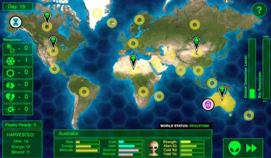 Gameplay screenshot from invaders inc plague free for Android