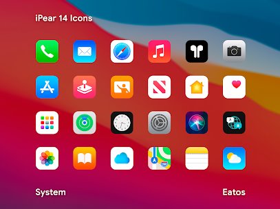 Gameplay screenshot from ipear 14 icon pack for Android