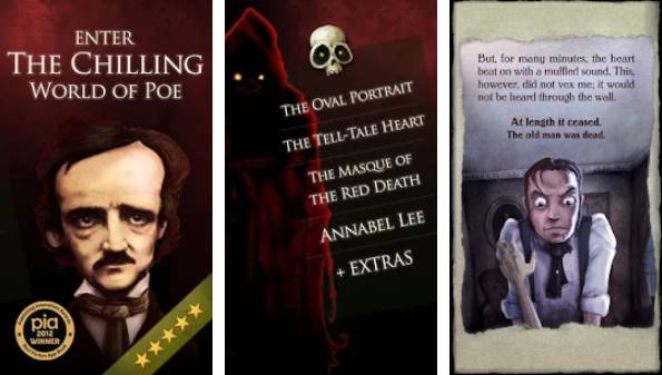 Gameplay screenshot from ipoe collection vol 1 edgar allan poe for Android