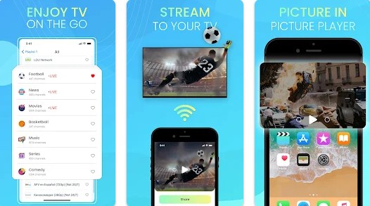 Gameplay screenshot from iptv smart player pro for Android