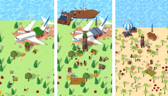 Gameplay screenshot from isle builder click to survive for Android