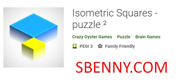 quebra-cabeça de quadrados isométricos