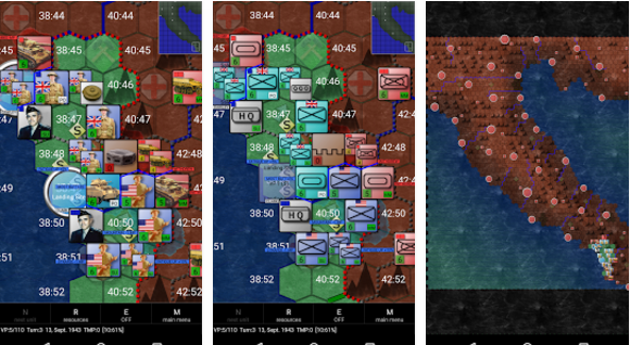 Gameplay screenshot from italian campaign 1943 1945 for Android