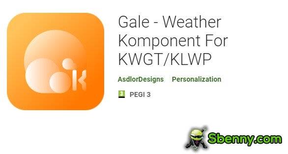 gale weather komponent for kwgt klwp