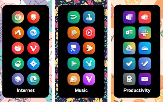 Gameplay screenshot from galica adaptive icon pack for Android