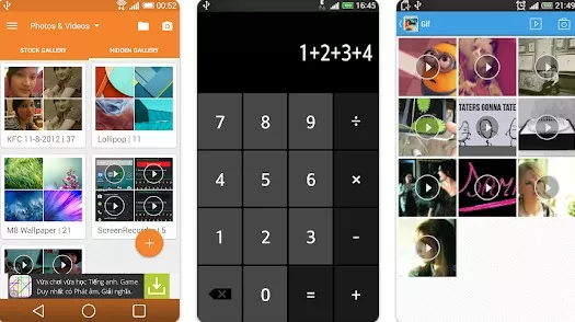 Gameplay screenshot from gallery plus photo vault for Android