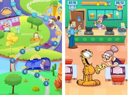 Gameplay screenshot from garfield my big fat diet for Android