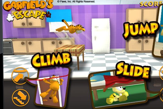 Gameplay screenshot from garfield s escape premium for Android
