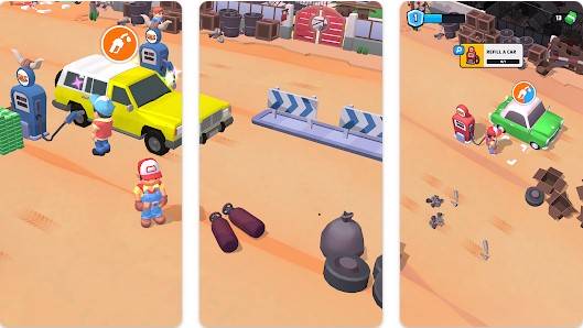 Gameplay screenshot from gas station junkyard tycoon for Android