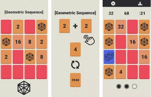 Gameplay screenshot from geometric sequence for Android