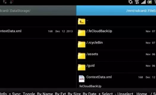 Gameplay screenshot from ghost commander file manager for Android