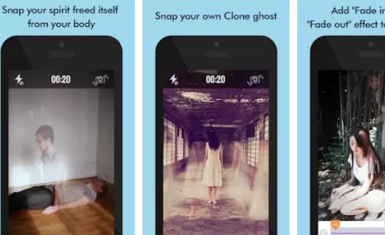 Gameplay screenshot from ghost lens clone and ghost photo video editor for Android
