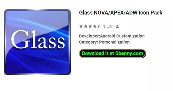  Glass NOVA/APEX/ADW Icon Pack