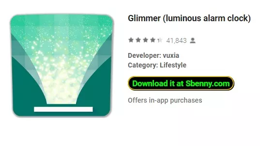 glimmer luminous alarm clock