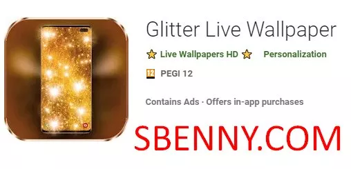 glitter live wallpaper