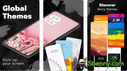 global themes and wallpapers