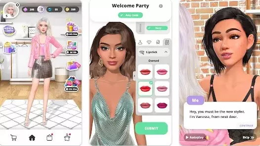 Gameplay screenshot from glow fashion idol for Android