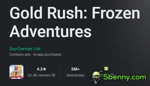 gold rush frozen adventures
