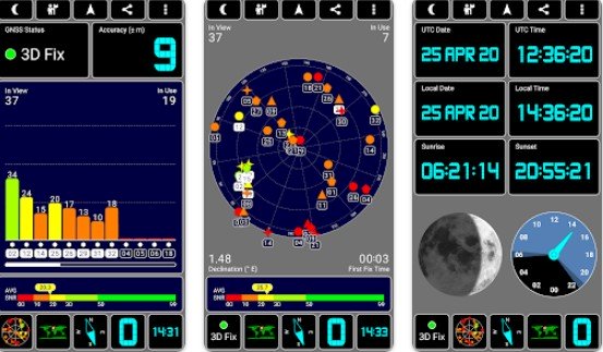 Gameplay screenshot from gps test for Android