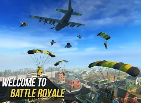 Gameplay screenshot from grand battle royale pixel fps for Android