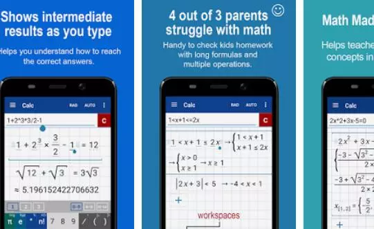 Gameplay screenshot from graphing calculator plus math pro for Android