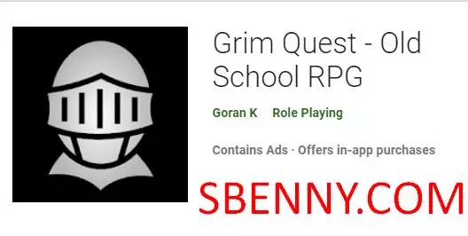 grim quest old school rpg