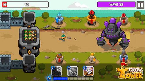 Gameplay screenshot from grow tower castle defender td for Android