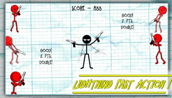 Gameplay screenshot from gun fu stickman edition for Android