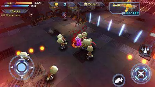 Gameplay screenshot from guns x zombies for Android