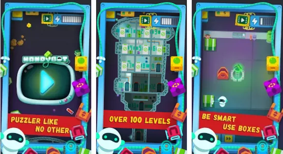 Gameplay screenshot from handybot hd for Android