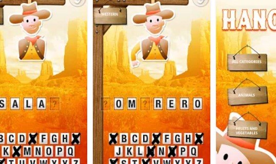 Gameplay screenshot from hangman for kids for Android