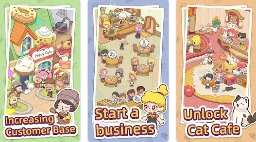 Gameplay screenshot from happy dessert cafe for Android