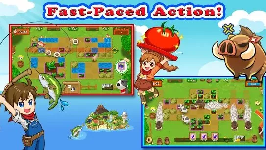 Gameplay screenshot from harvest moon mad dash for Android