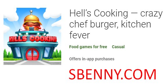  Hell’s Cooking - crazy chef burger, kitchen fever