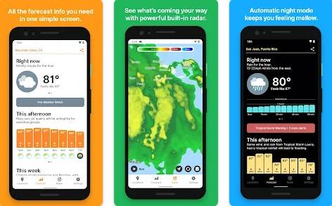 Gameplay screenshot from hello weather for Android