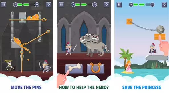 Gameplay screenshot from hero puzzle for Android