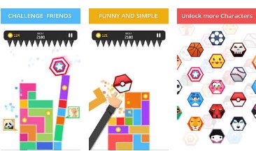 Gameplay screenshot from hexagon flip for Android