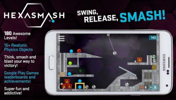 HEXASMASH - Wrecking Ball Physics Puzzle APK