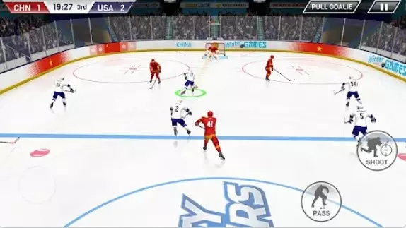 Gameplay screenshot from hockey all stars for Android