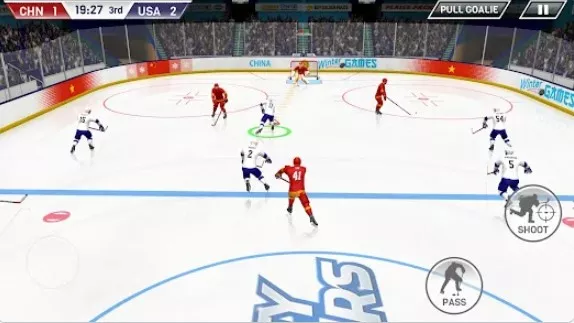 Gameplay screenshot from hockey all stars for Android