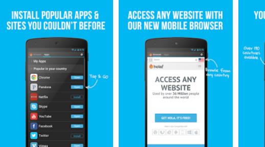 Gameplay screenshot from hola free vpn proxy for Android