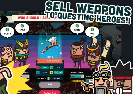 Gameplay screenshot from holy potatoes A weapon shop for Android